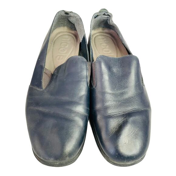 Women's Slip-on shoes Navy Nicole RUGBY 6M flaw - Picture 1 of 10